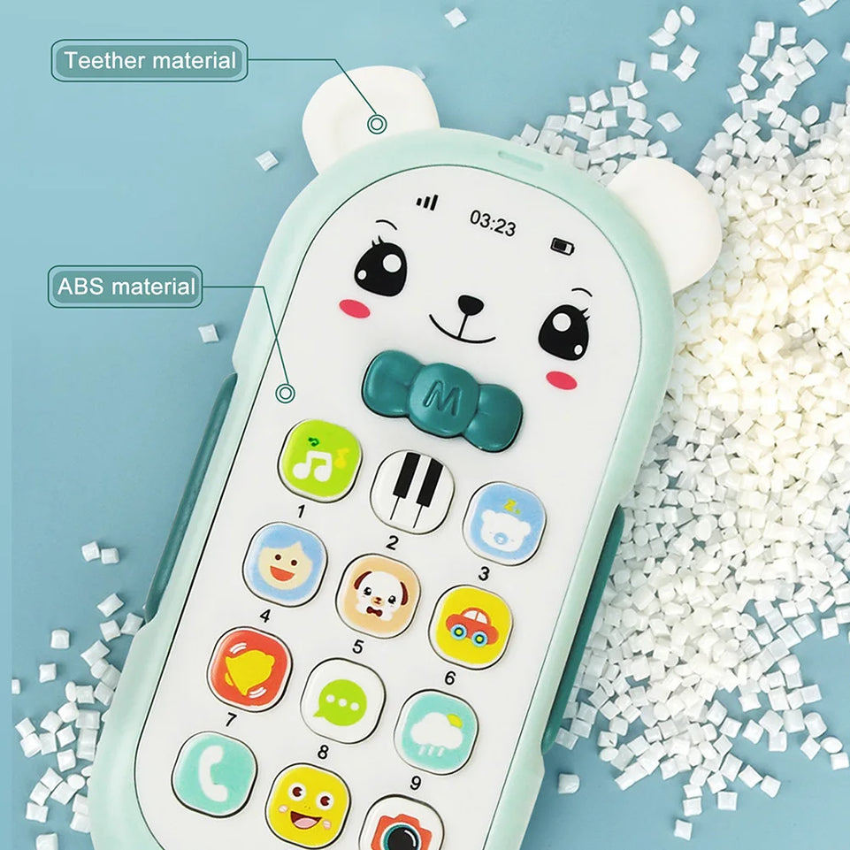 Baby Mobile Phone Toy Telephone Music Sound Machine for Kids Infant Early Educational Cartoon Machine Phone Kids Toys Gift